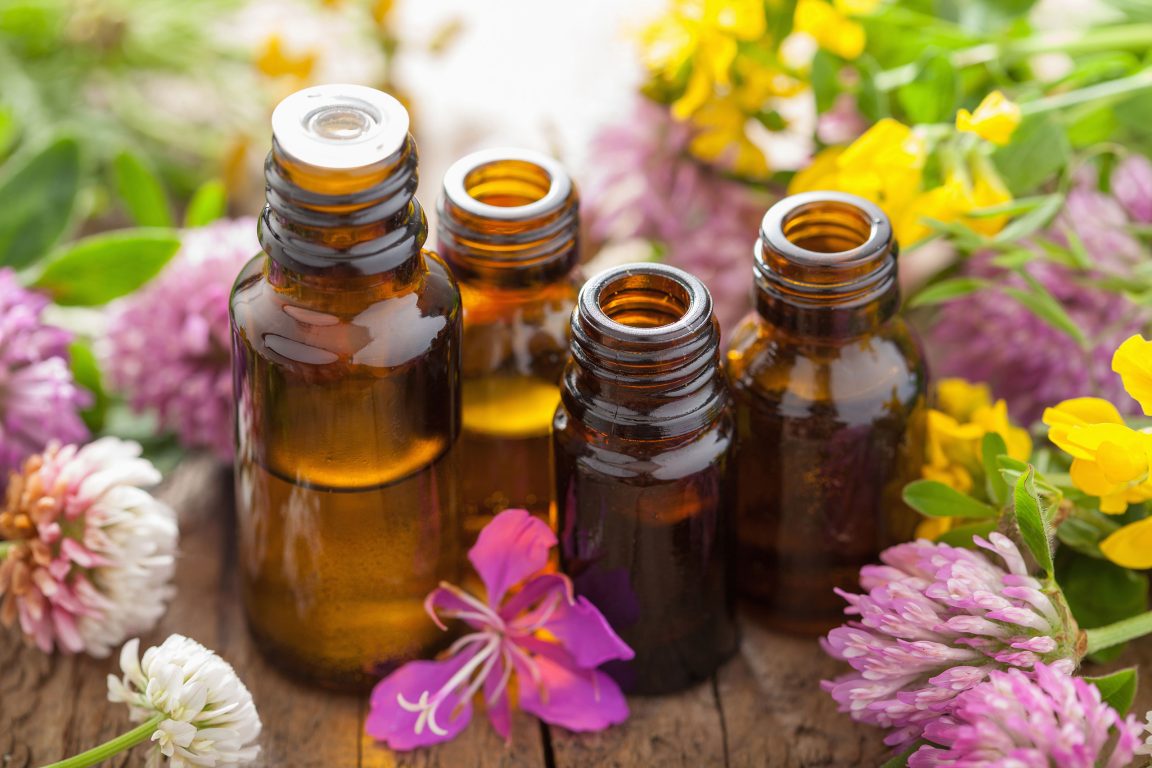 Essential oils and medical flowers